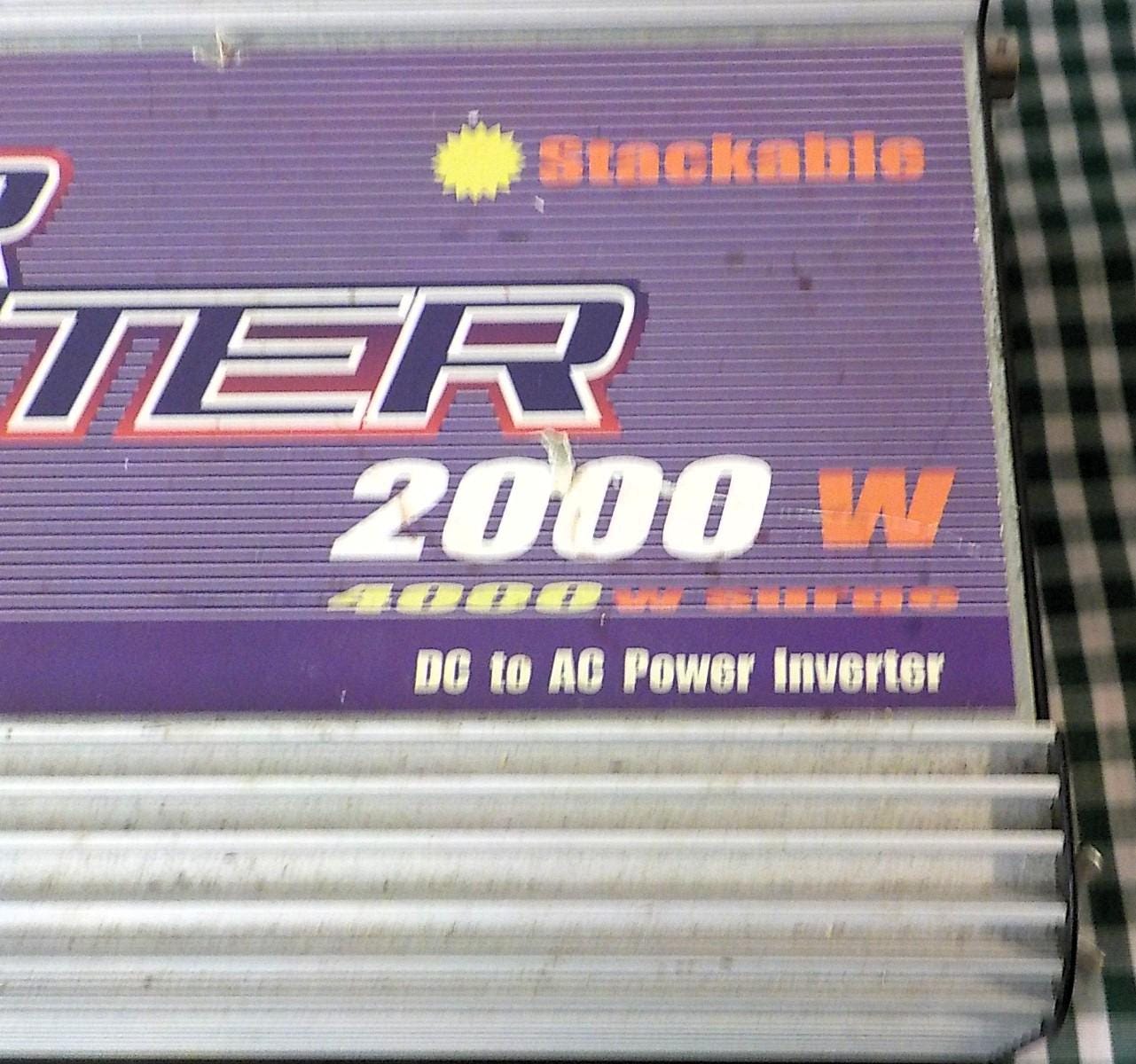 Performance Tool ATSI 2000P 2000W / 4000W Surge Power Inverter | Automotive | Lot 2519