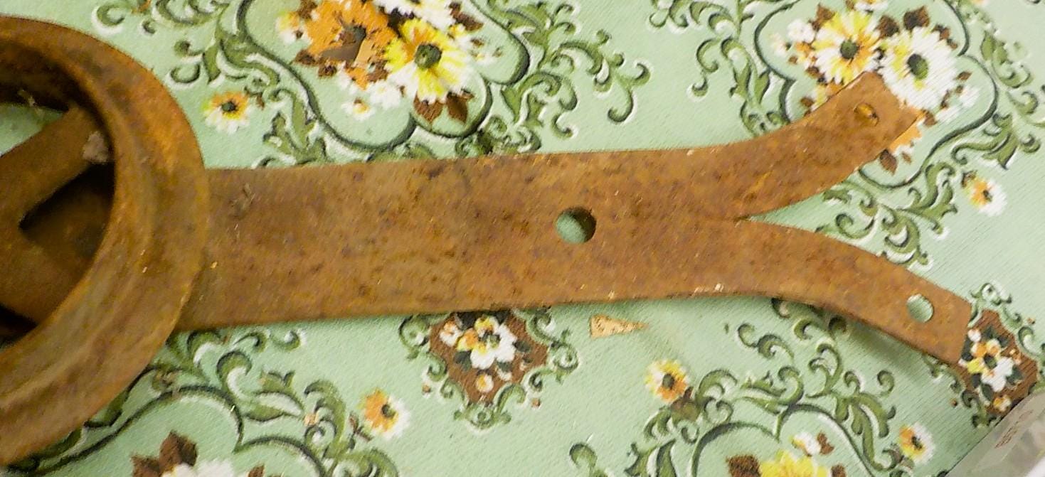 Antique Cast Iron Barn Door Rollers, Primitive Pulleys, 2 Pair