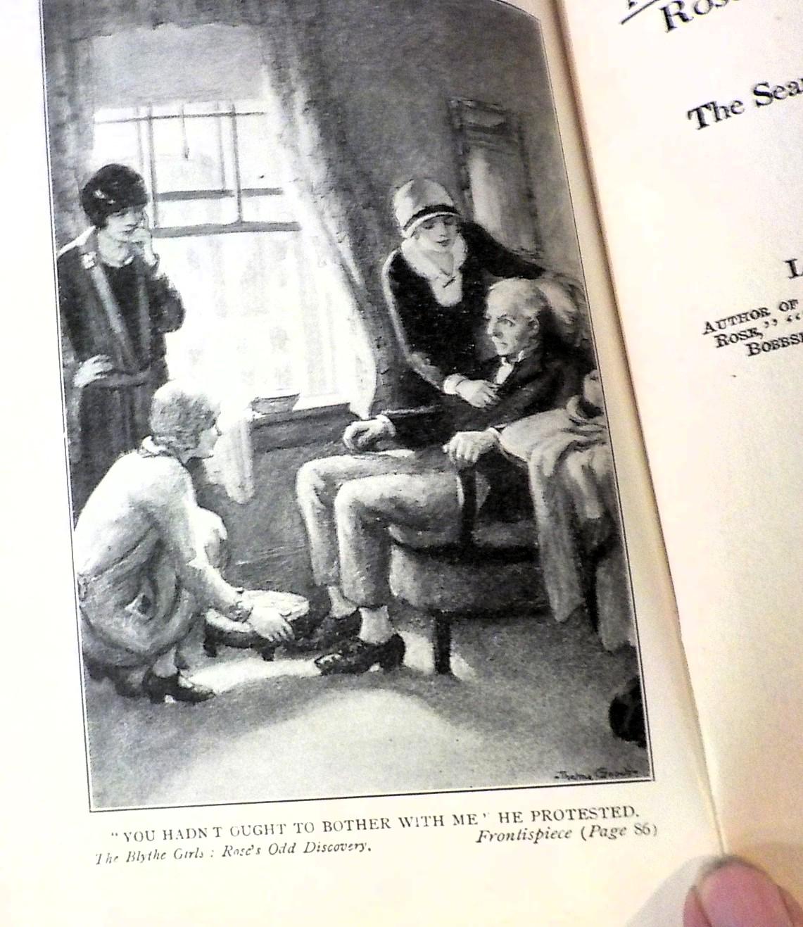 The Blythe Girls: Rose's Odd Discovery | Laura Lee Hope | Illustrated | Copyright 1927 | Lot B193