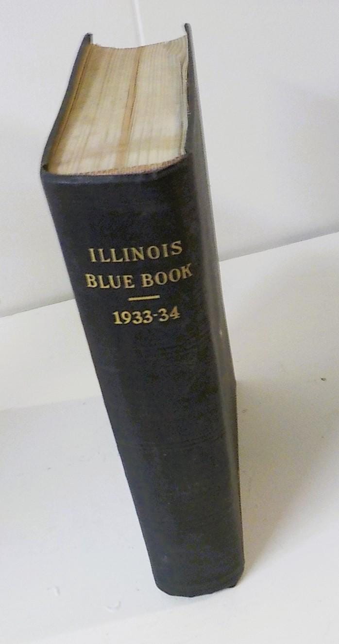 Illinois Blue Book 1933–1934 — Signed by the Author, Lot B 141