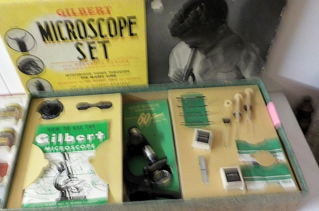 Vintage Gilbert Microscope Set No. 5 + Chemistry Lab No. 12014 + Kmart Focal Macroscope | Lot 2440