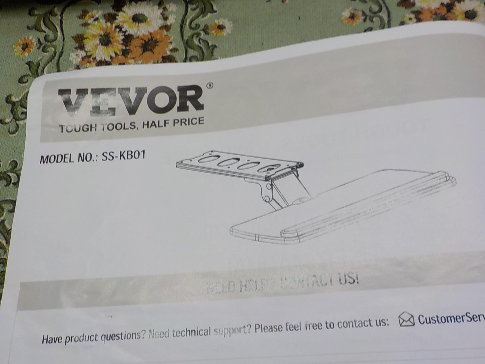 VEVOR Keyboard Tray under Desk new old stock item 1080