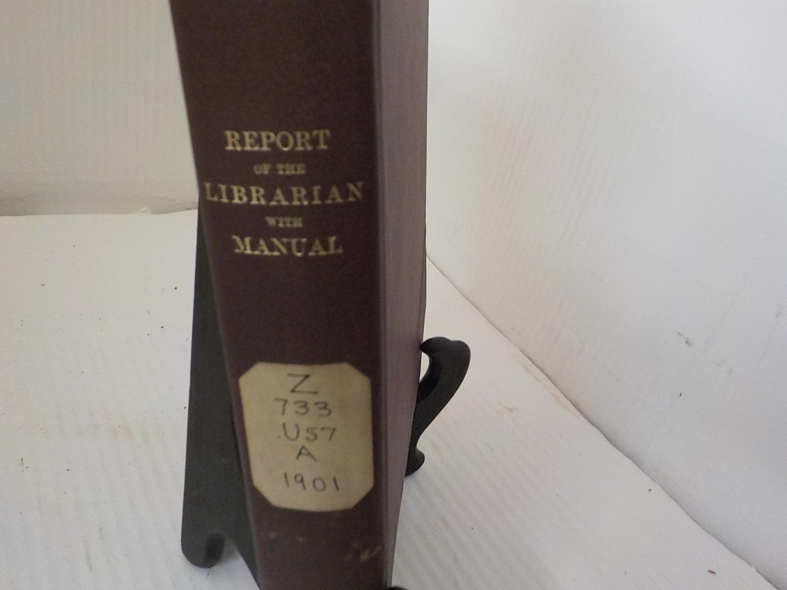 1901 Report of the Librarian with Manual Library of Congress Hardcover b 118