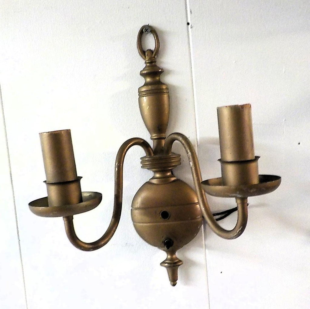 Two Light Wall Sconce Die Cast Metal Candlelight 2430