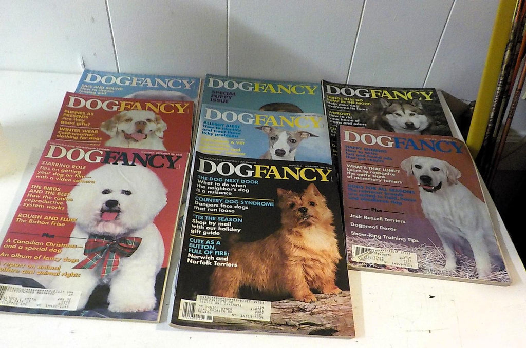 Dog Fancy Magazine 1990–1991 — Lot of 8 Issues, Lot B 205