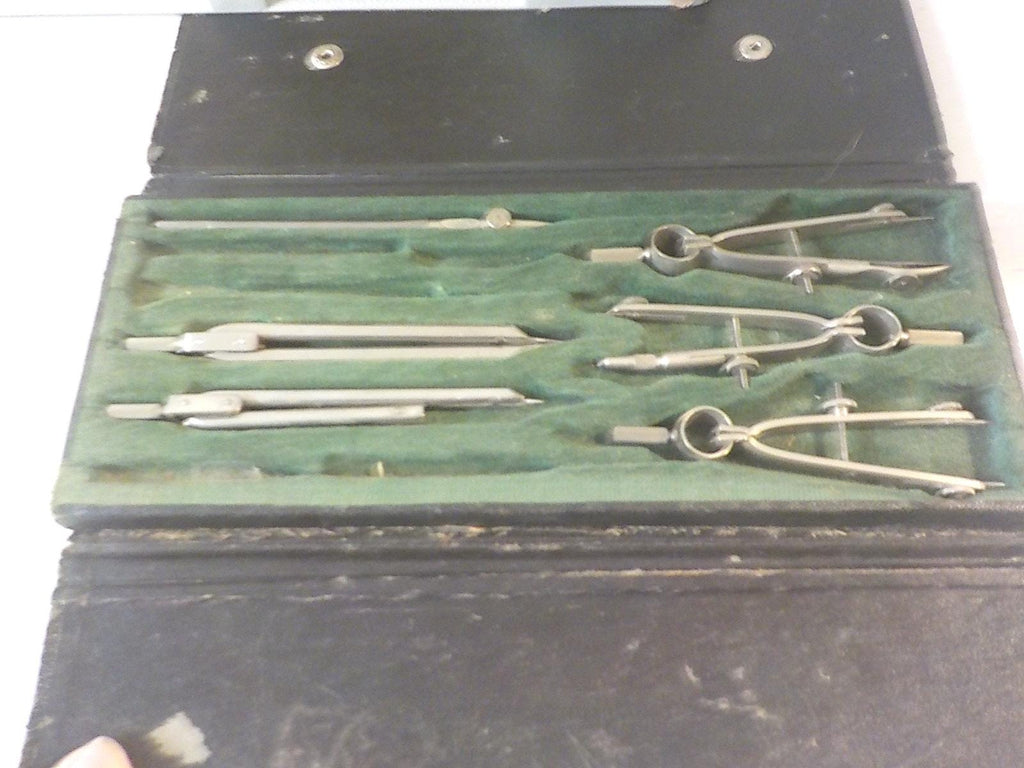 Vintage Universal Drafting Set Engineering Drawing Tools w/ Case lot 2269