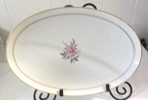 NORITAKE CHINA 5510 DARYL Platter Japan Gold Gilt Rose Multicolor 14” Japan   Lot 2219