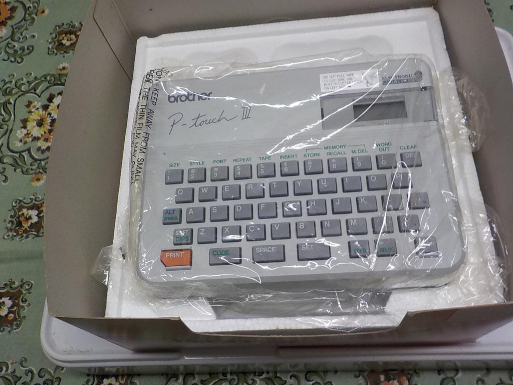 1990 Brother P-touch III Label Maker - Tested Working, In Box