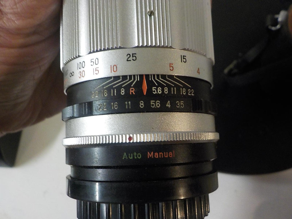 Petri 135mm f/3.5 Telephoto Camera Lens with Case | Petri Mount | Vintage 1970s Japan | Lot 2460