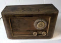 Vintage Montgomery Ward Airline AM tube Radio  Retro Woodgrain Airwave lot 2376