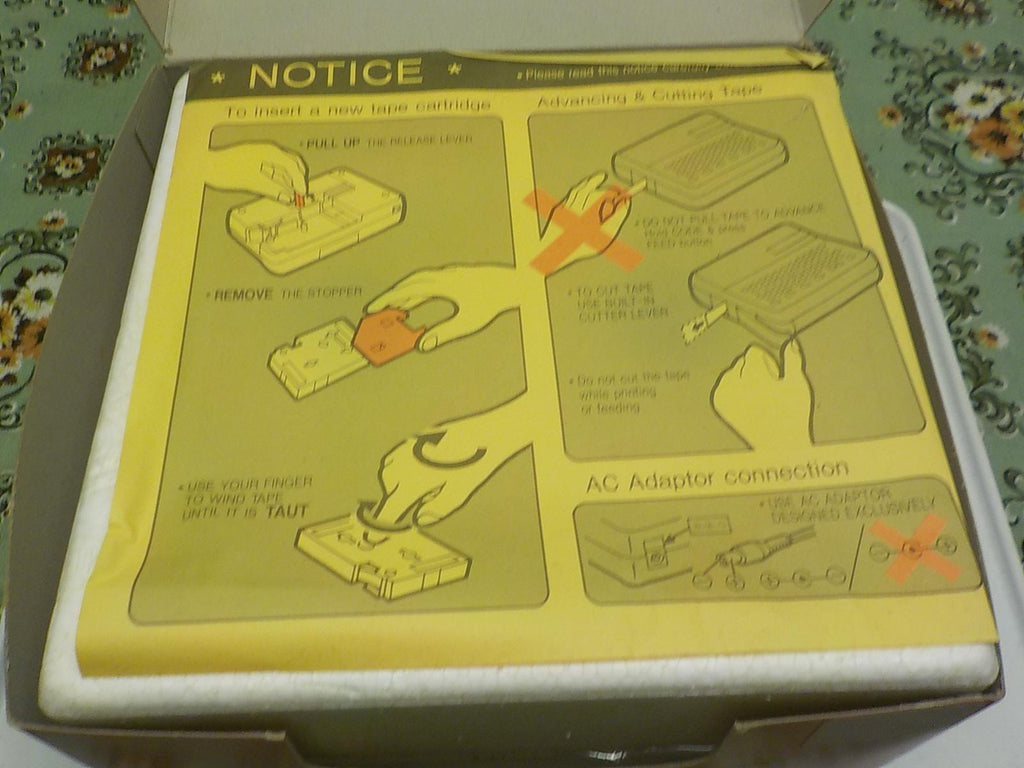 1990 Brother P-touch III Label Maker - Tested Working, In Box