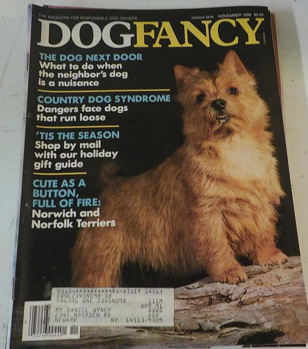 Dog Fancy Magazine 1990–1991 — Lot of 8 Issues, Lot B 205
