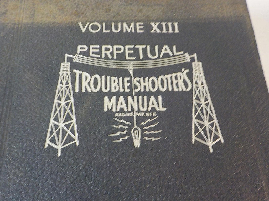 Perpetual trouble shooting manual 1942 tube radios & early car radios  lot 189