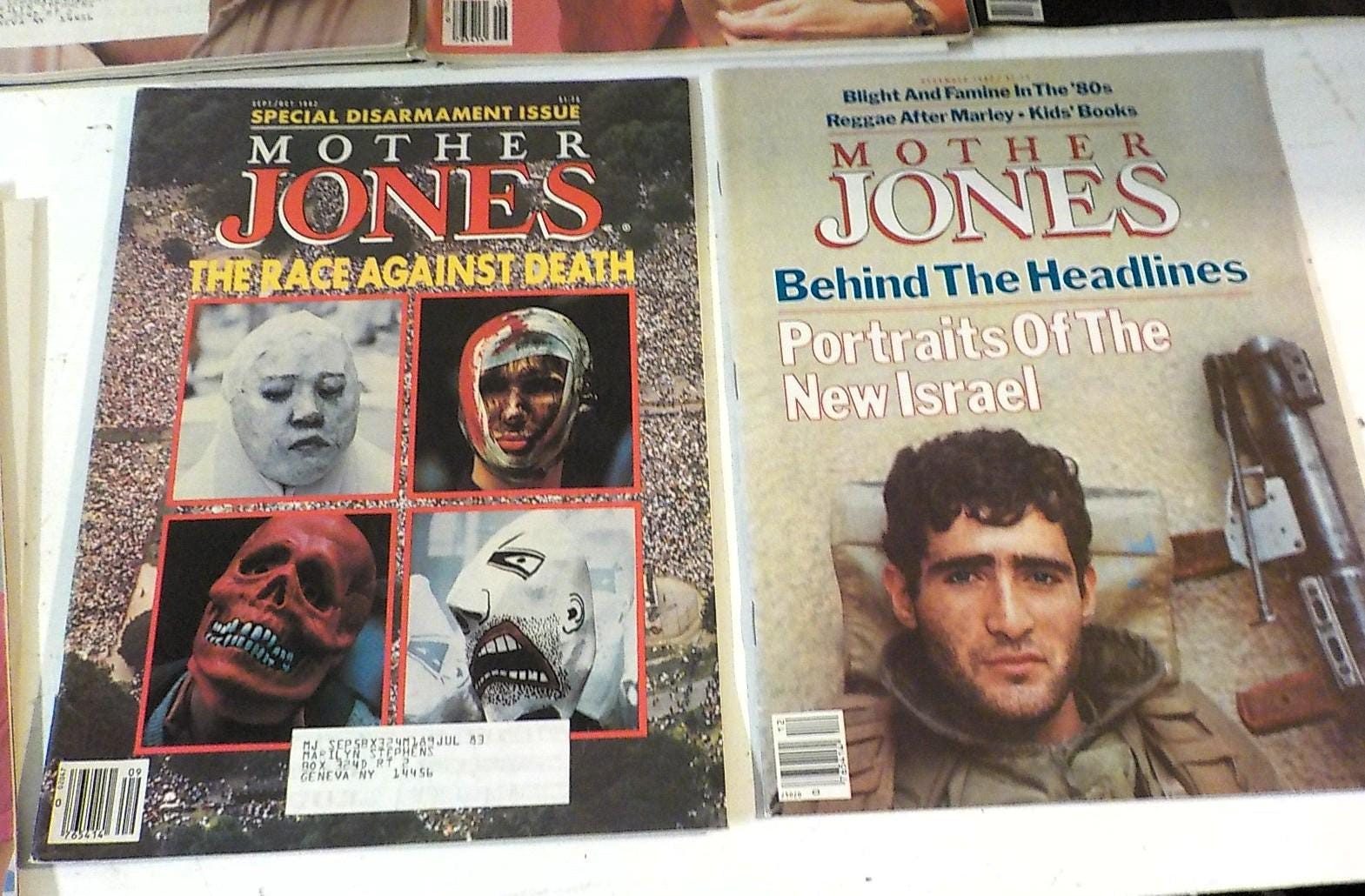 Mother Jones Magazine 1982 — Lot of 10 Issues, Lot B 204