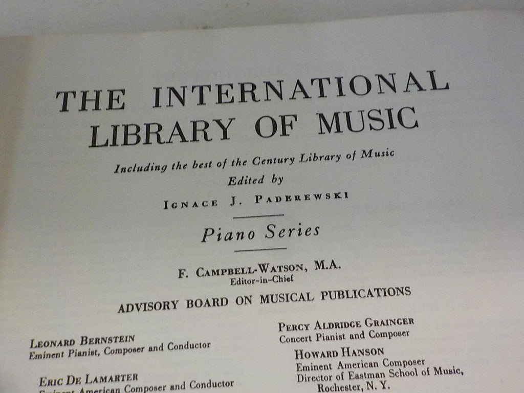 The International Library Of Music Piano Composition Series of 2 1956 hardcover lot b 195