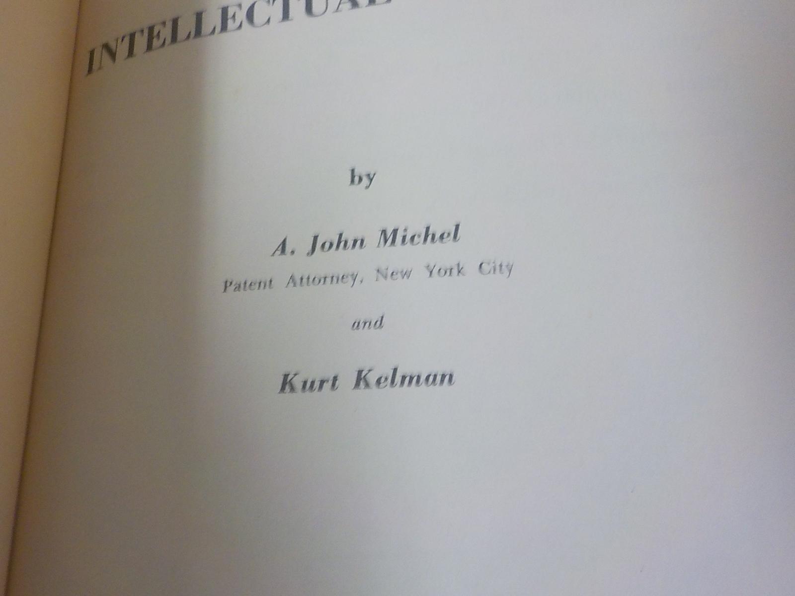 Dictionary of Intellectual Property Law | A. John Michael Kurt Kelman | Copyright 1954 | Lot B105