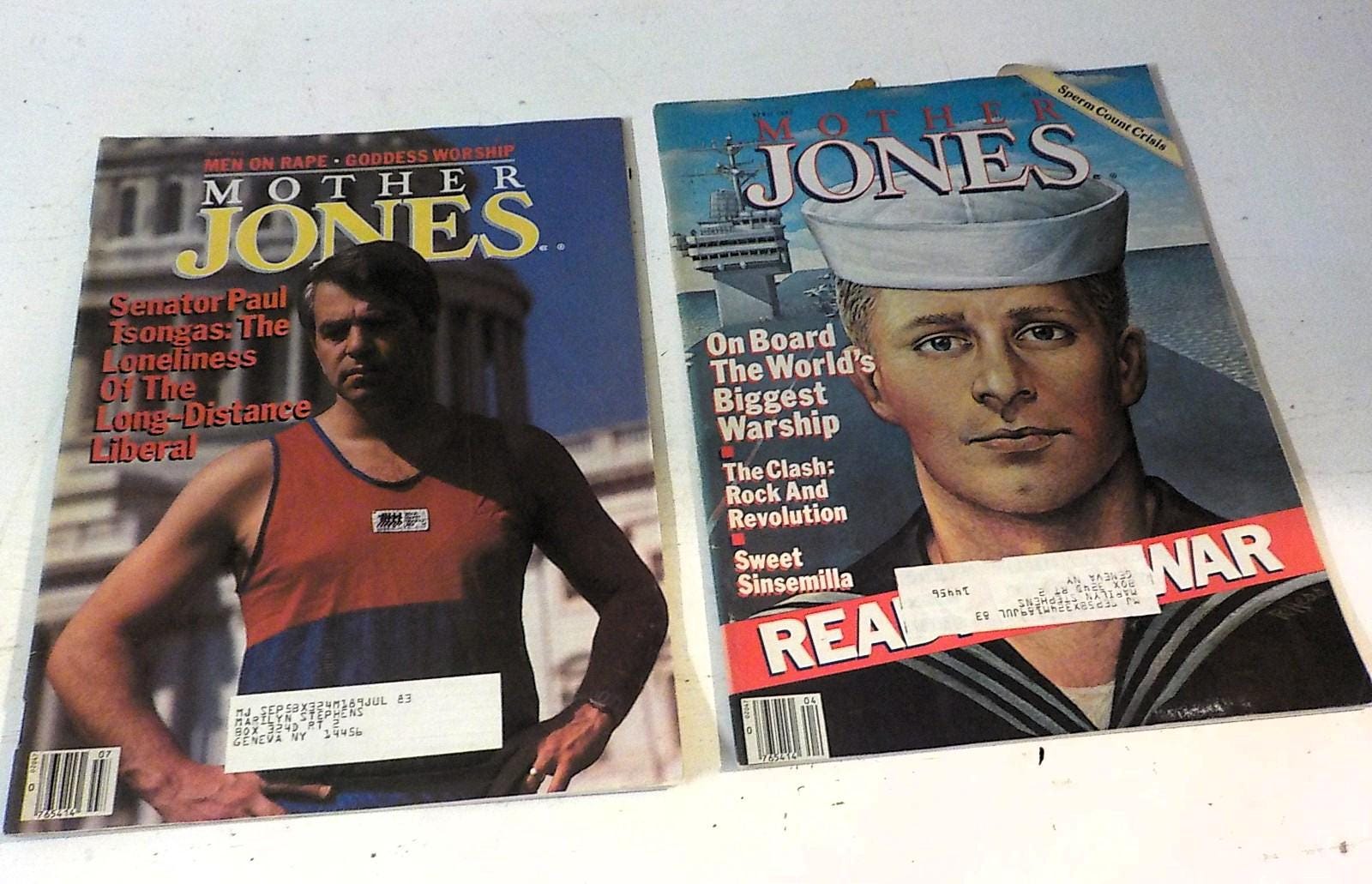 Mother Jones Magazine 1982 — Lot of 10 Issues, Lot B 204