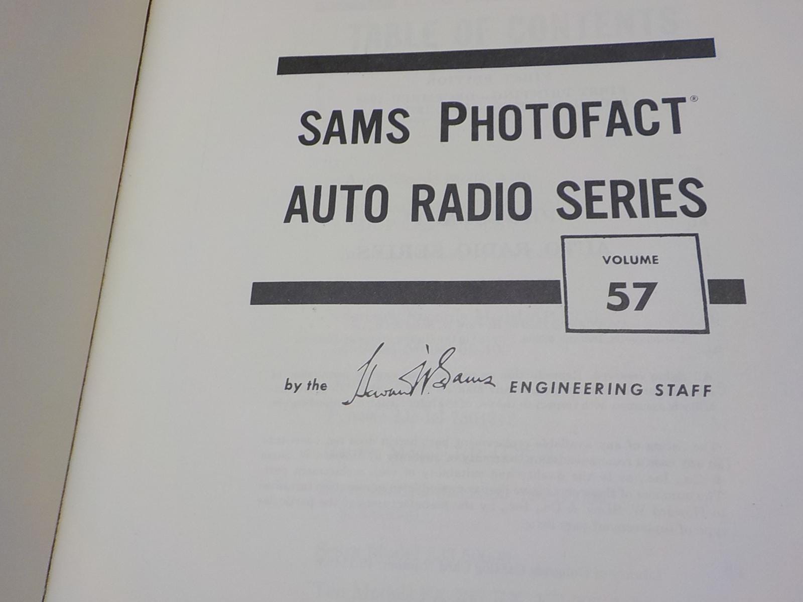 Sams Photofact Auto Radio Series Service Repair and Band Radio Manual b 104