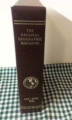National Geographic Magazine Jan–June 1986 — 6-Issue Set with Protective Slip Cover