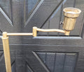 Antique 1920s/30s Solid Brass Swing Arm Floor Lamp 48" | Restoration Project | Lot 2448