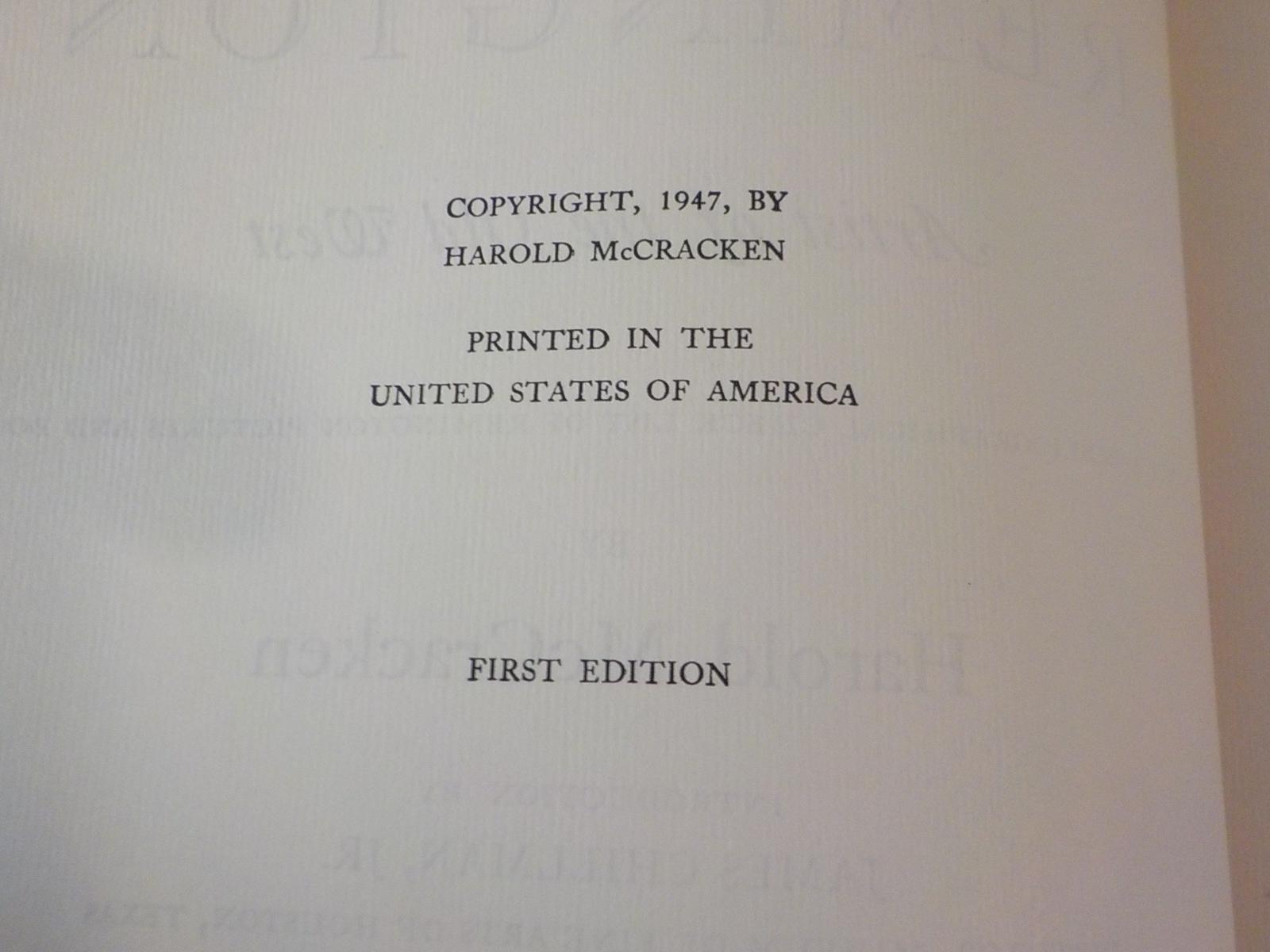 Frederic Remington: Artist of the Old West by Harold McCracken — 1st Edition (1947)
