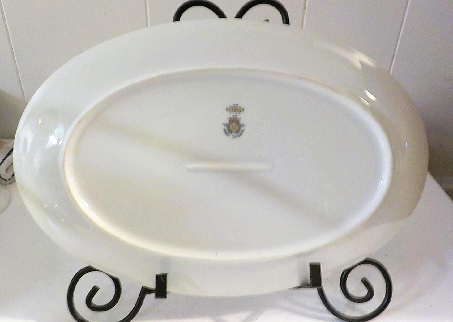 NORITAKE CHINA 5510 DARYL Platter Japan Gold Gilt Rose Multicolor 14” Japan   Lot 2219