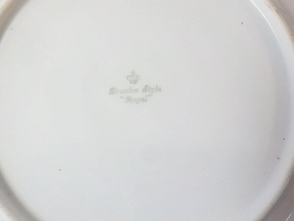 Dresden Style "Royal" Bavaria Germany Dinner Plates 9.5" — Set of 4