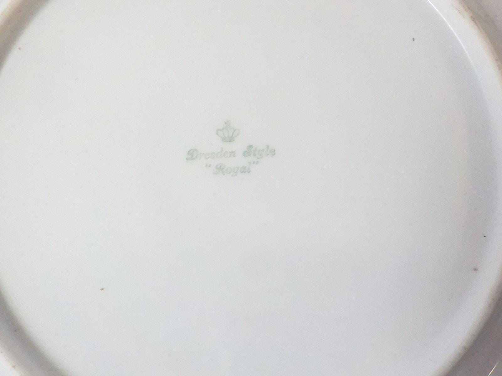 Dresden Style "Royal" Bavaria Germany Dinner Plates 9.5" — Set of 4