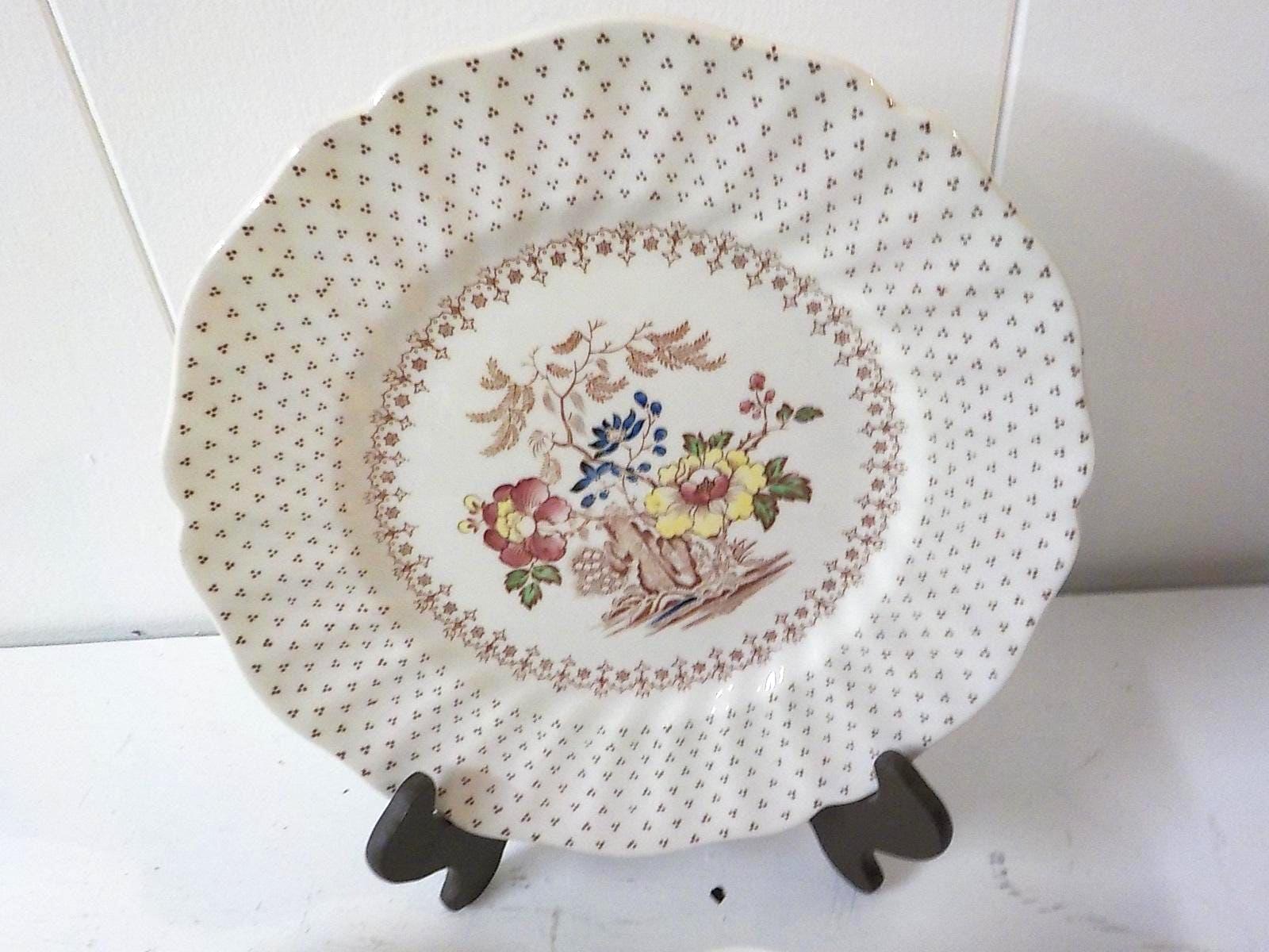 Vintage Royal Doulton Grantham Demitasse Set — Tea Cups, Saucers, Sugar Bowl, Plates & Egg Cup