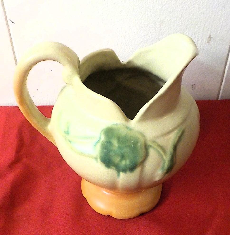 Vintage Weller Art Pottery 6 1/2 inch pitcher 1940s lot 2505
