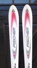 Vintage Fischer DRS 100.W Alpine Downhill Skis 68" Dual Radius Sidecut with Bindings | Lot 2438