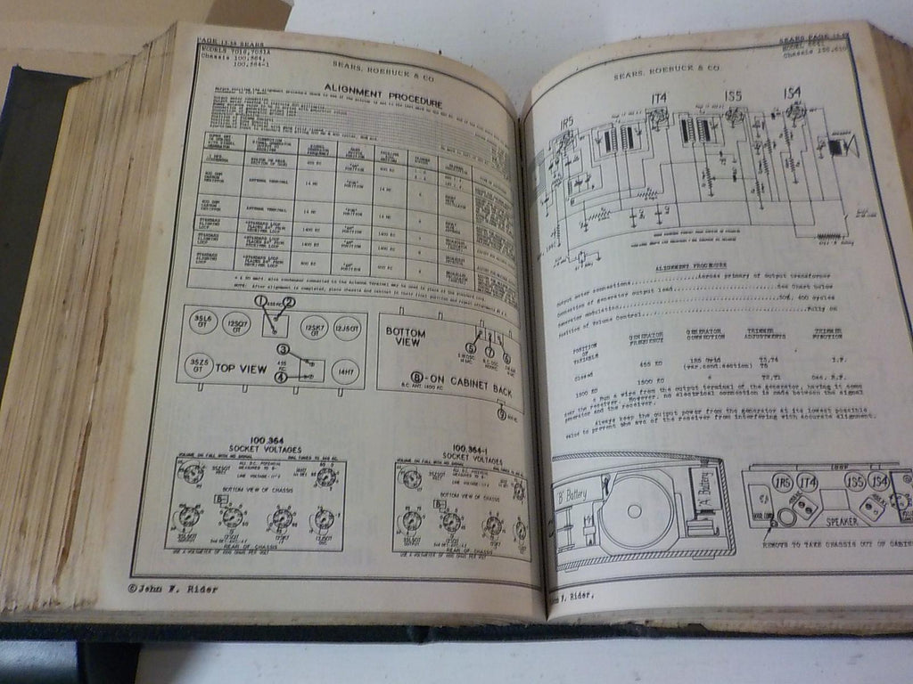 Perpetual trouble shooting manual 1942 tube radios & early car radios  lot 189