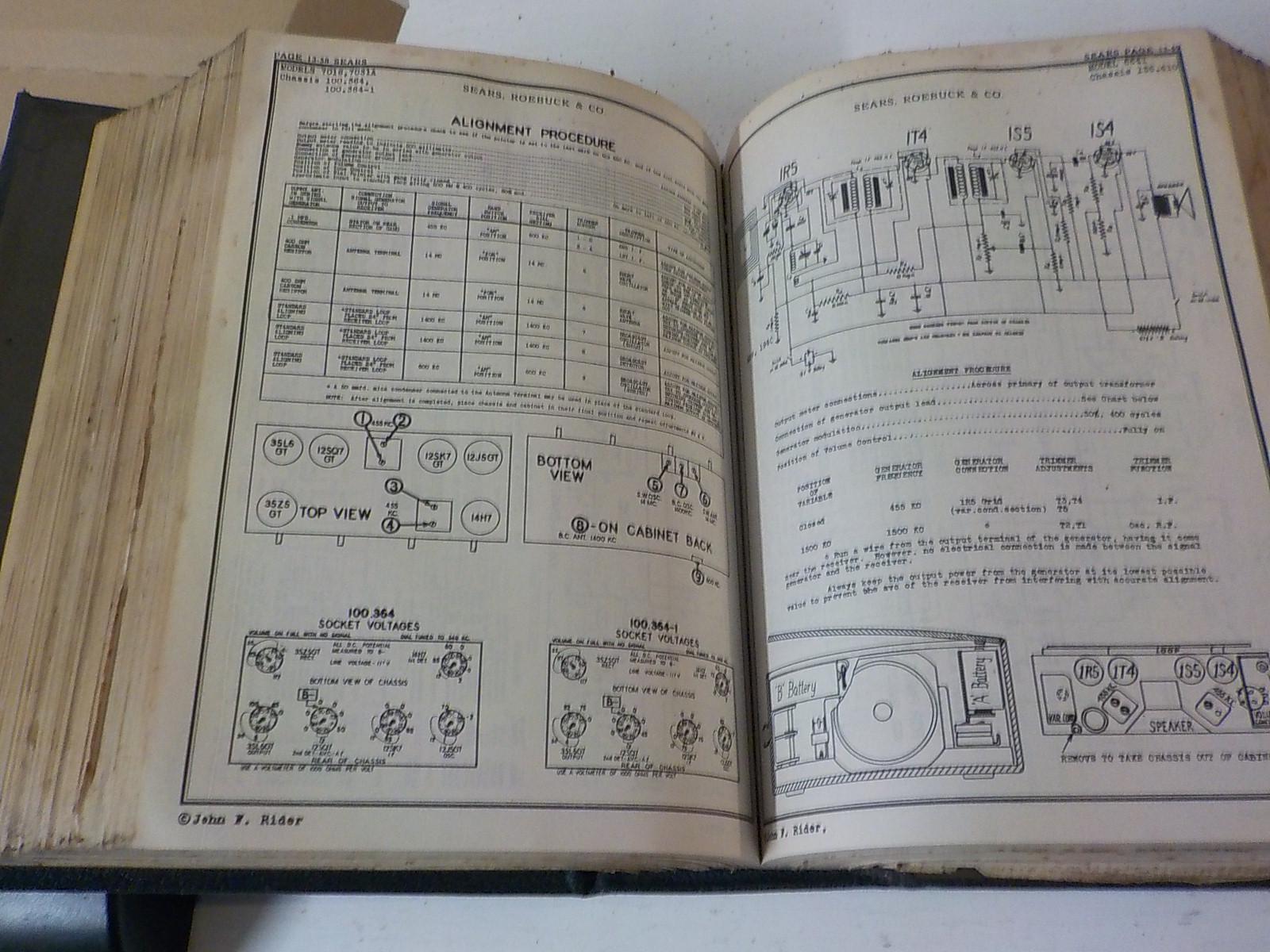 Perpetual trouble shooting manual 1942 tube radios & early car radios  lot 189