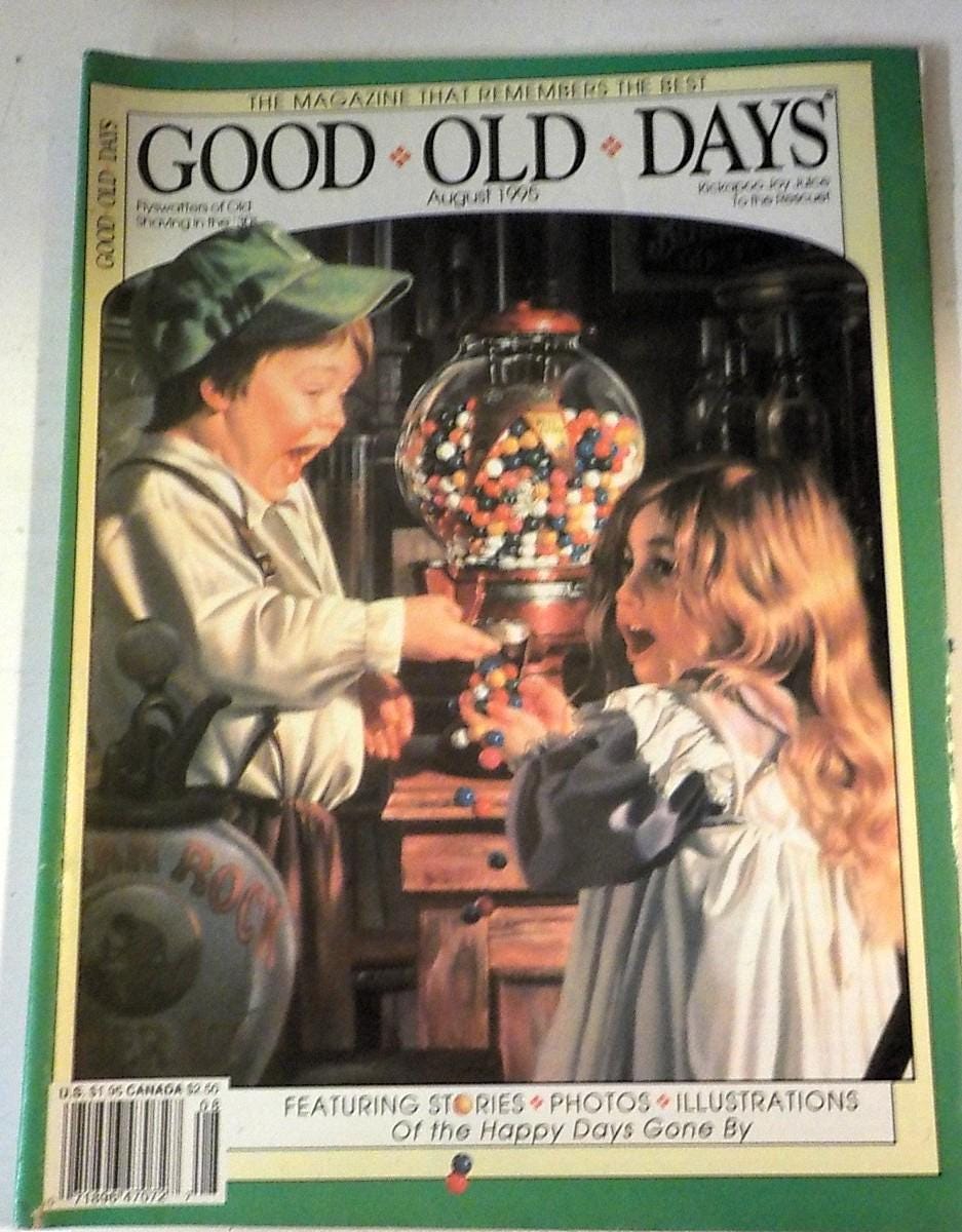 Good Old Days Magazines Lot: March, June, July, August 1995 – Nostalgia & History