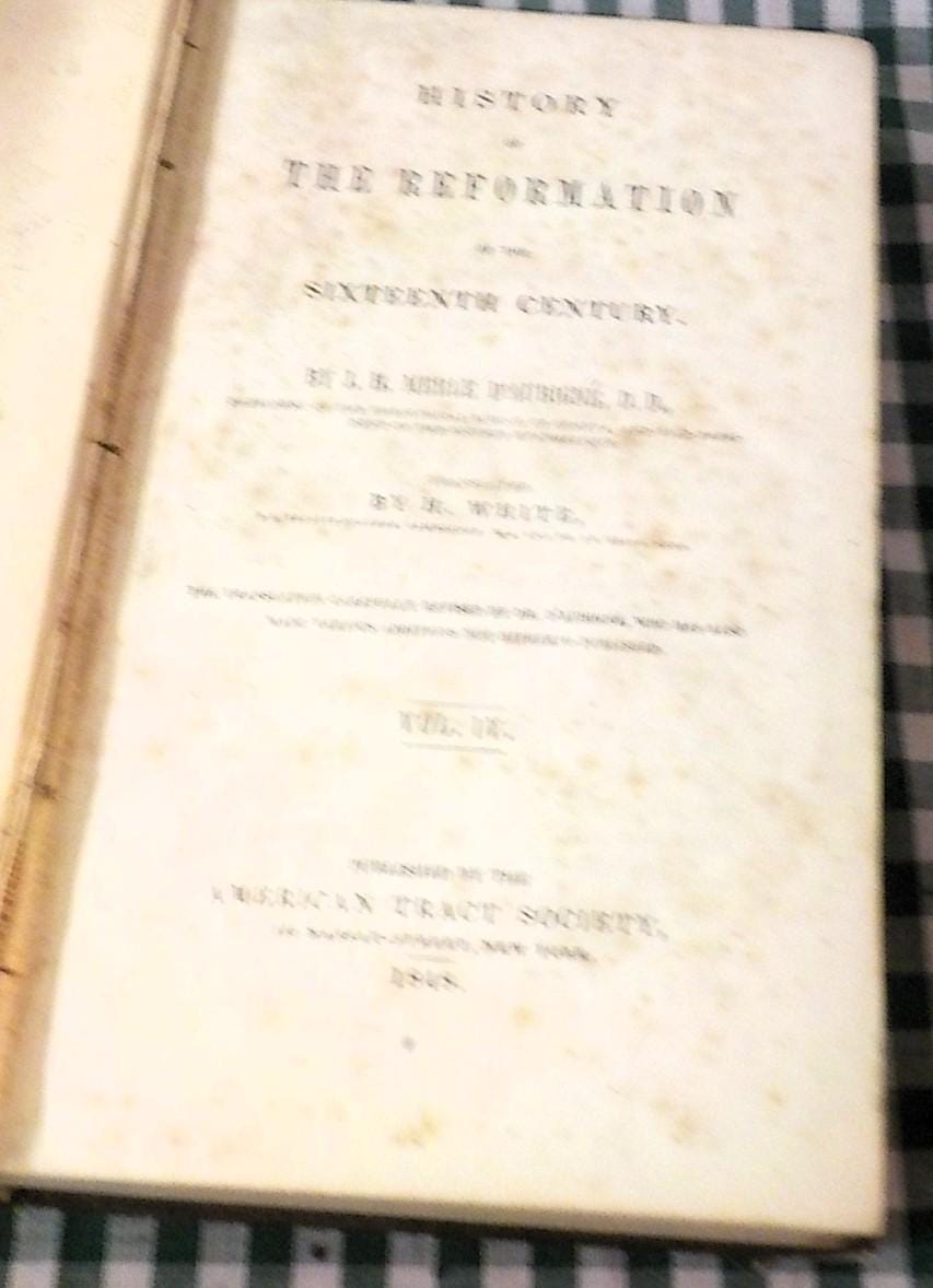D'Aubigne's History of the Reformation in the Sixteenth Century — Volume 4
