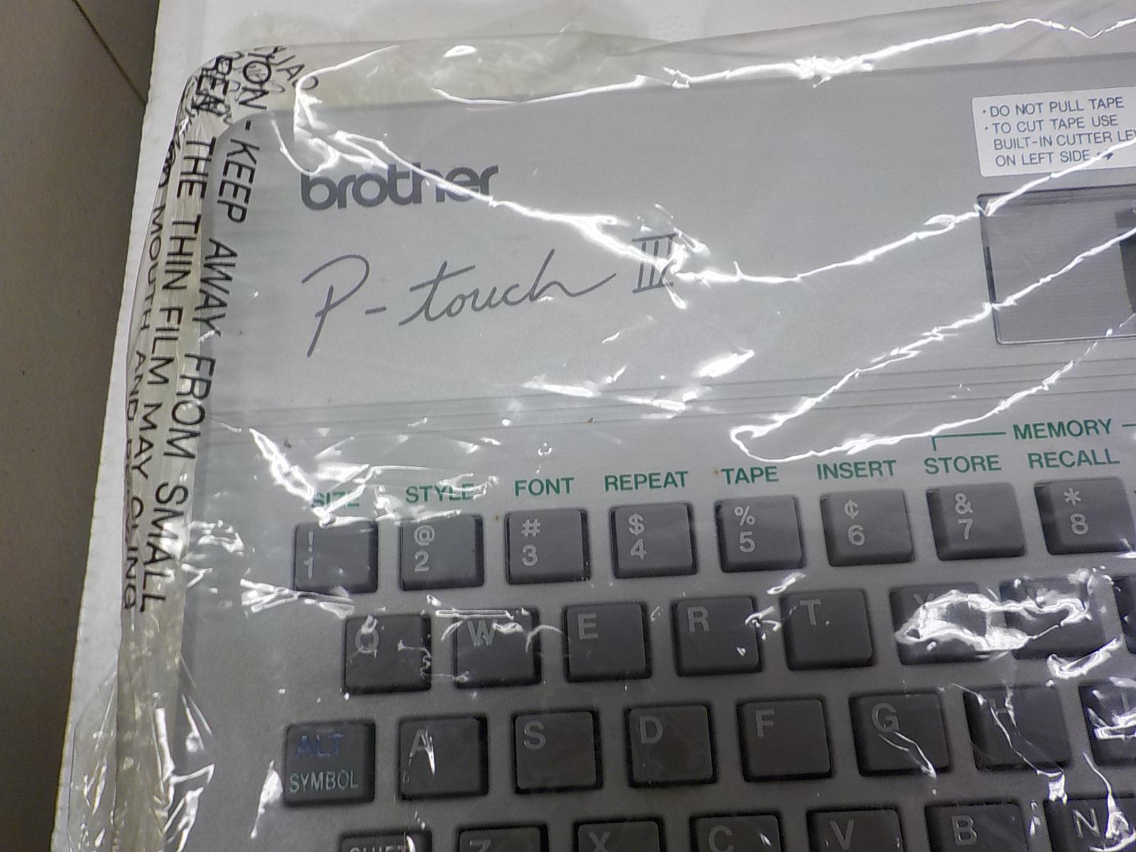 1990 Brother P-touch III Label Maker - Tested Working, In Box
