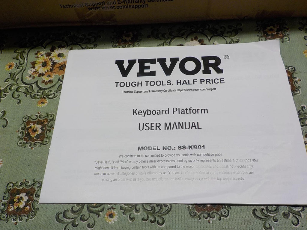 VEVOR Keyboard Tray under Desk new old stock item 1080