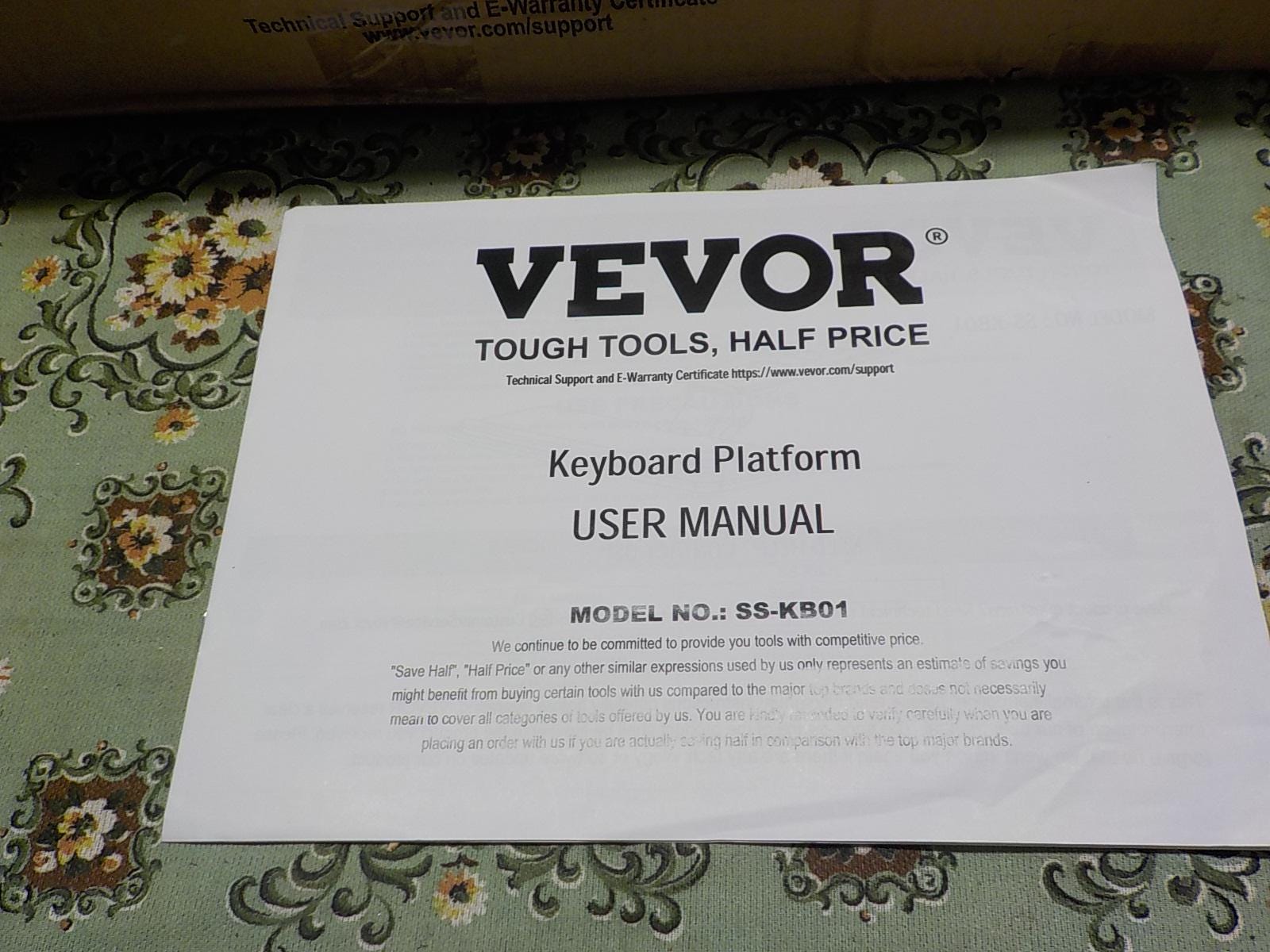 VEVOR Keyboard Tray under Desk new old stock item 1080