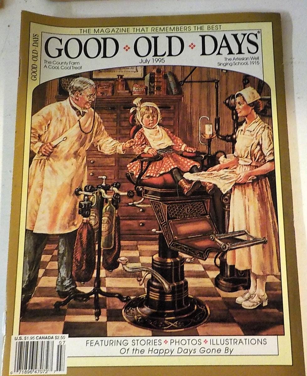 Good Old Days Magazines Lot: March, June, July, August 1995 – Nostalgia & History