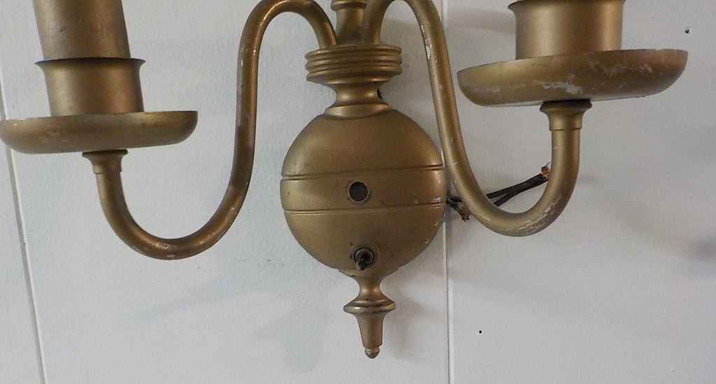 Two Light Wall Sconce Die Cast Metal Candlelight 2430