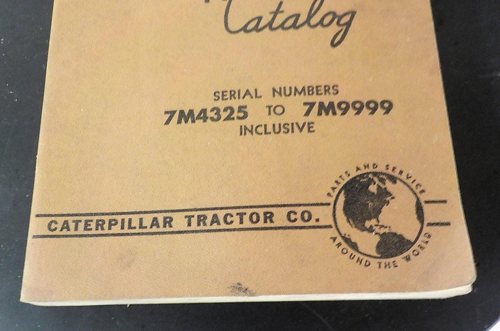 1954 Caterpillar D7 Tractor Parts Book Catalog b 168