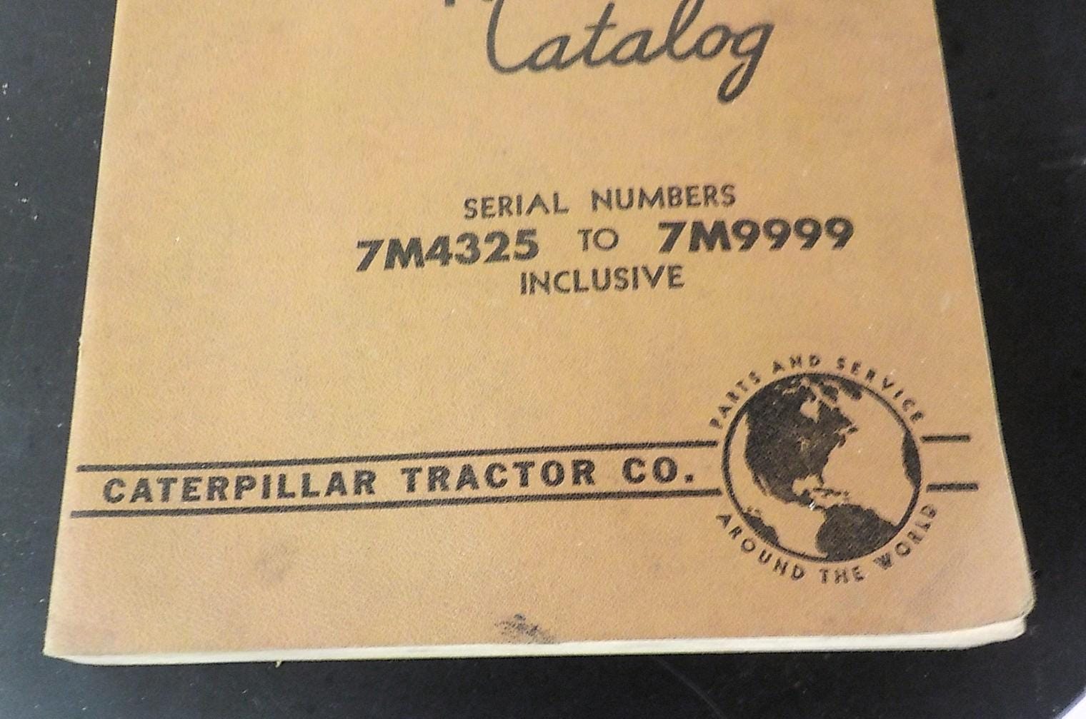1954 Caterpillar D7 Tractor Parts Book Catalog b 168