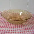 Antique Jeannette Floragold Depression Glass 10" Bowl