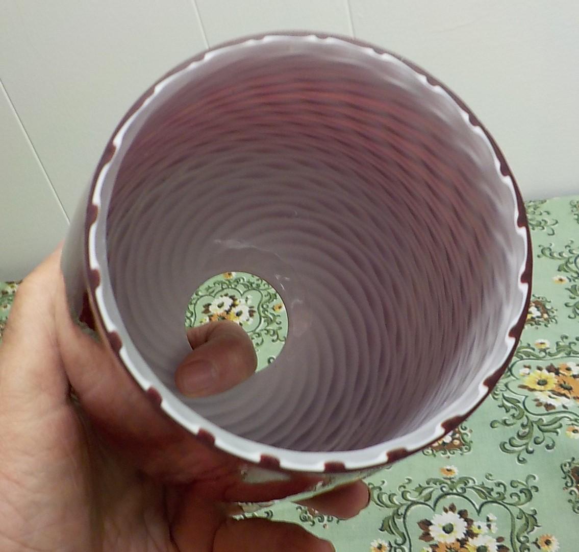 Art Glass Light Shade Red Swirls Lamp Pendant Chandelier 1 5/8" Fitter
