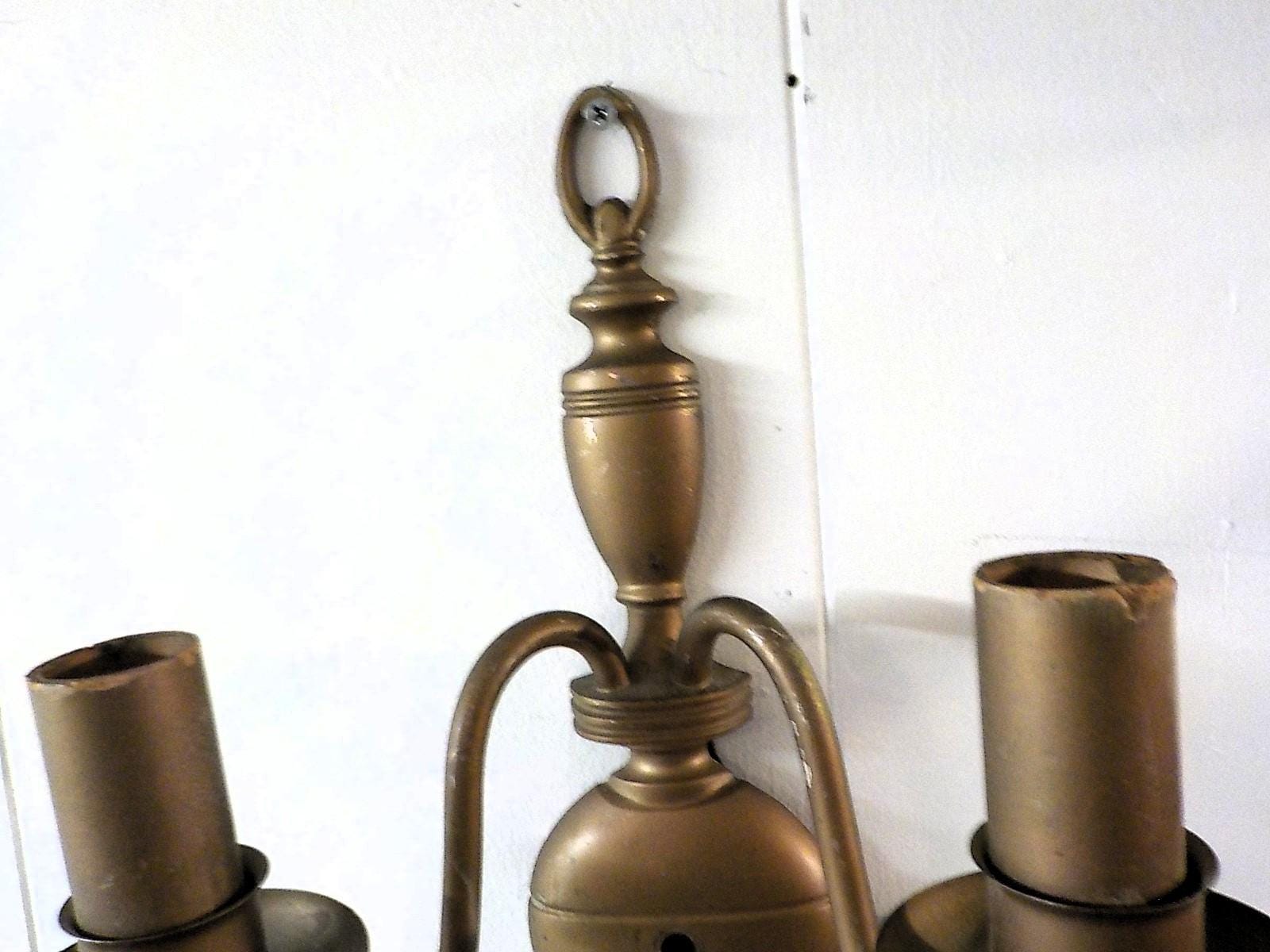 Two Light Wall Sconce Die Cast Metal Candlelight 2430