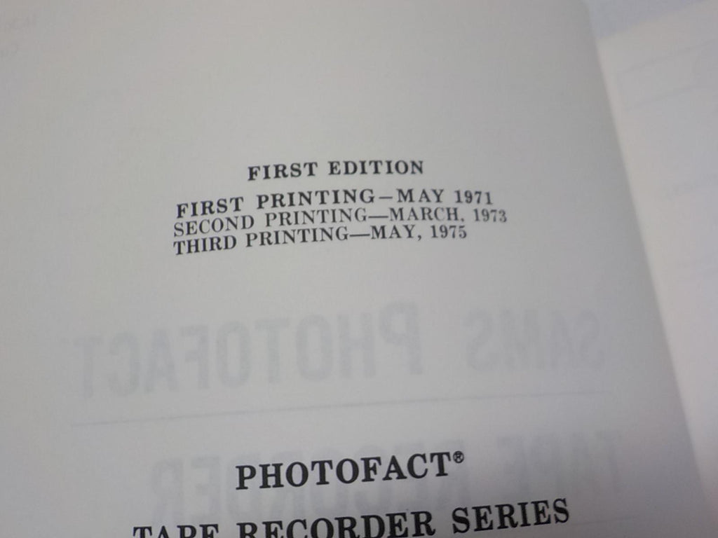 Sams Photofact Tape Recorder Series Service Repair Manual Schematic # 80 and 75 b102