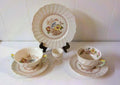 Vintage Royal Doulton Grantham Demitasse Set — Tea Cups, Saucers, Sugar Bowl, Plates & Egg Cup