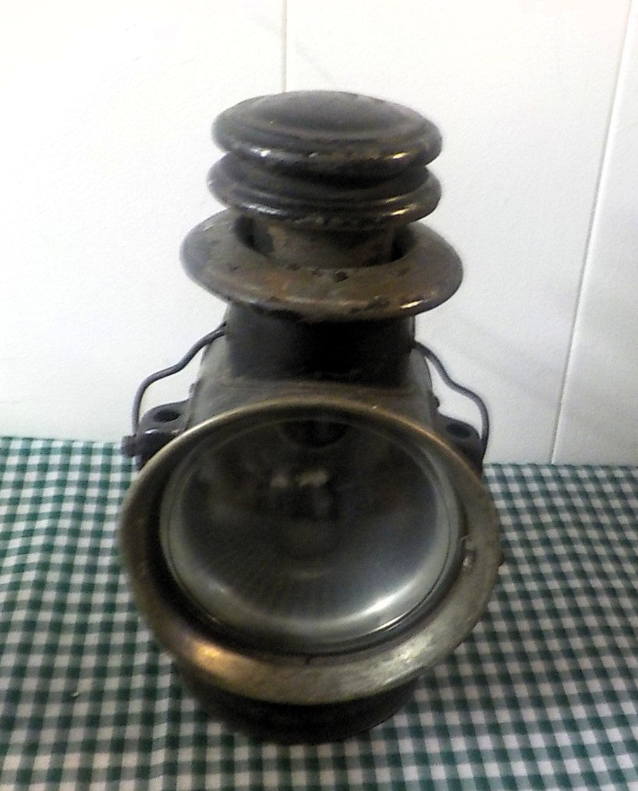 Antique Dietz Union Kerosene Driving Lamp Lantern Circa 1906 with Oil Font