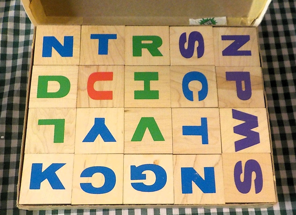 Skaneateles Handcrafted Alphabet Blocks – Set of 40