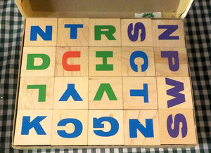 Skaneateles Handcrafted Alphabet Blocks – Set of 40